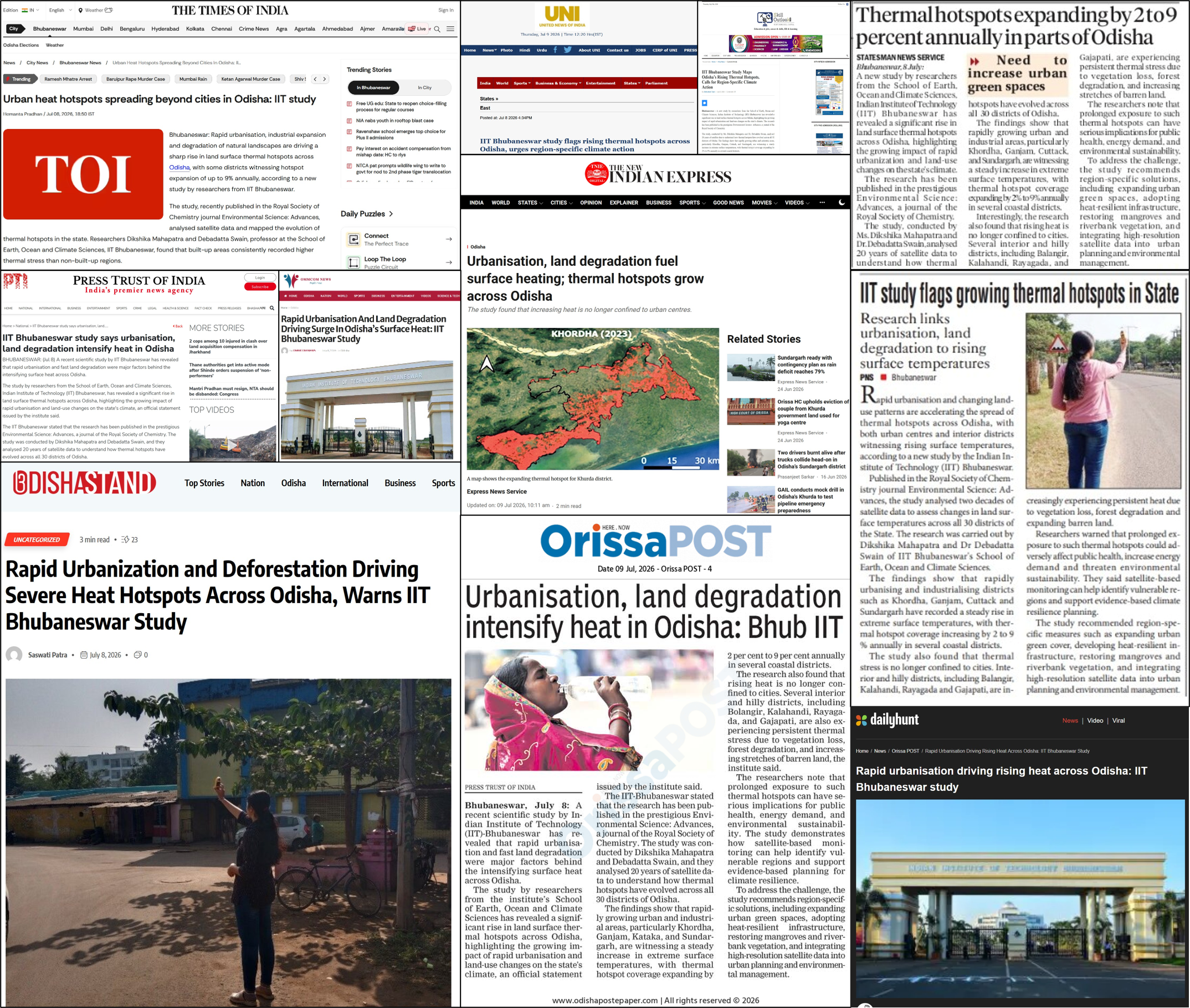 Collection of media articles.